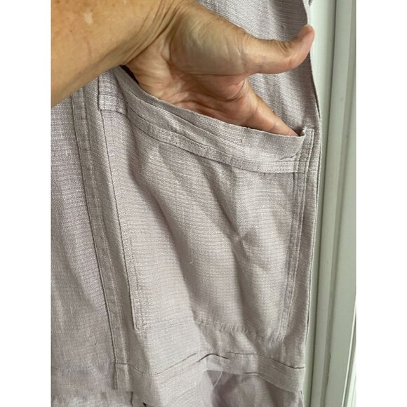 A Rare Find! Vintage Jeanne Engelhart Angelheart Designs 100% Linen Dress Large - Picture 11 of 14